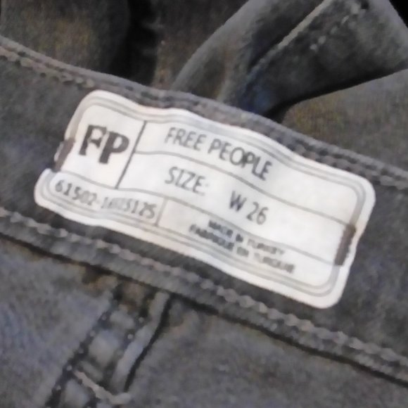 Free People High Waist Crop Straight Leg Jeans - Picture 2 of 8